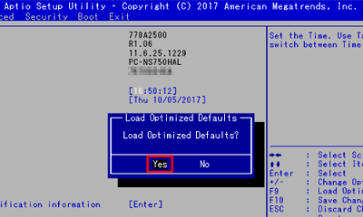 Load Optimized Defaults